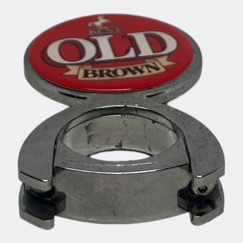 Kent Old Brown Round Plastic Beer Badge - Genuine Used TBar Tap Decal - Picture 5 of 14