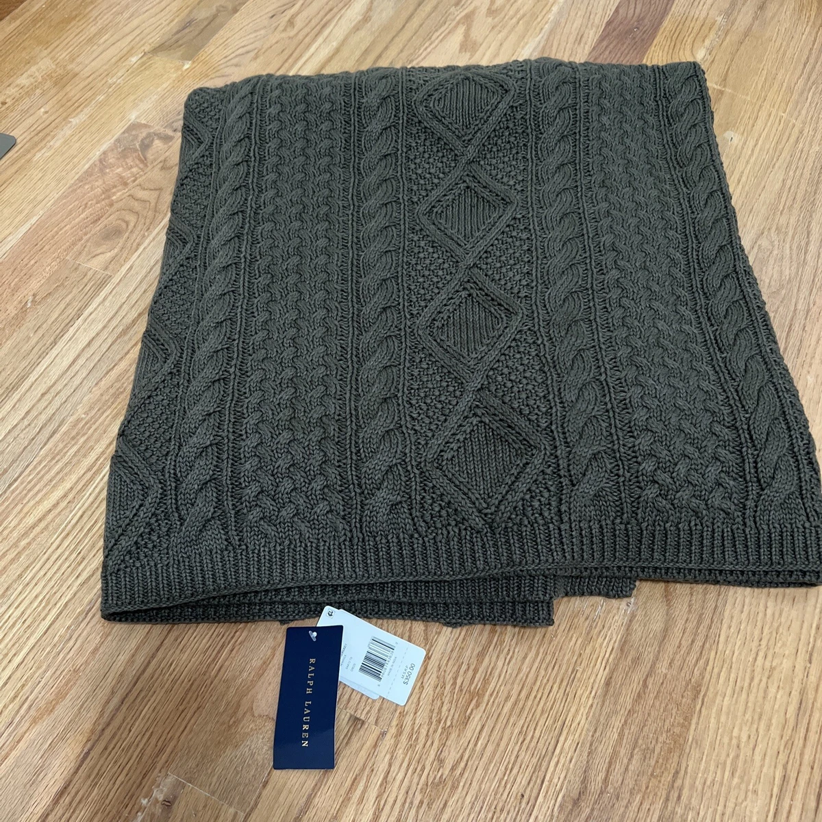 Ralph lauren knit blanket sales