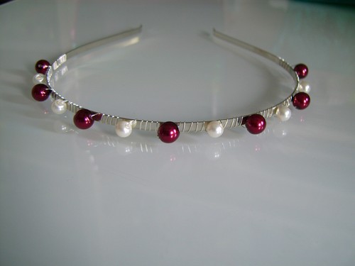 Bracelet Ivoire/Bordeaux/Beige - Pour Robe De Mariée Ou Cérémonie - Neuf Avec étiquettes
