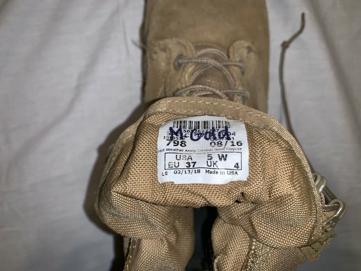 ROCKY 798 HOT WEATHER COYOTE 5W WIDE COMBAT BOOTS DA Pam 670  display picture 2