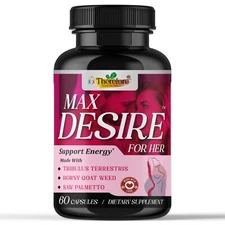 Female Libido Booster | Women Enhancement | Increase Drive and Mood- 60 Caps
