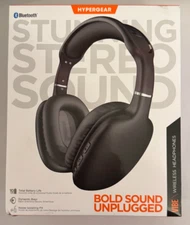 HyperGear VIBE Over-Ear Wireless Headphones Black Padded Ear Pad - NEW IN BOX