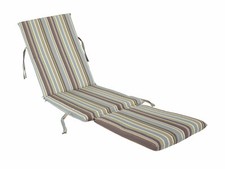Made in USA Sunbrella Steamer Chair Replacement Cushion Pad (Brannon Whisper)
