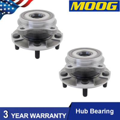 (2) MOOG Front Wheel Hub Bearing For 2012-17 Toyota Prius V 2010-12 Lexus HS250h
