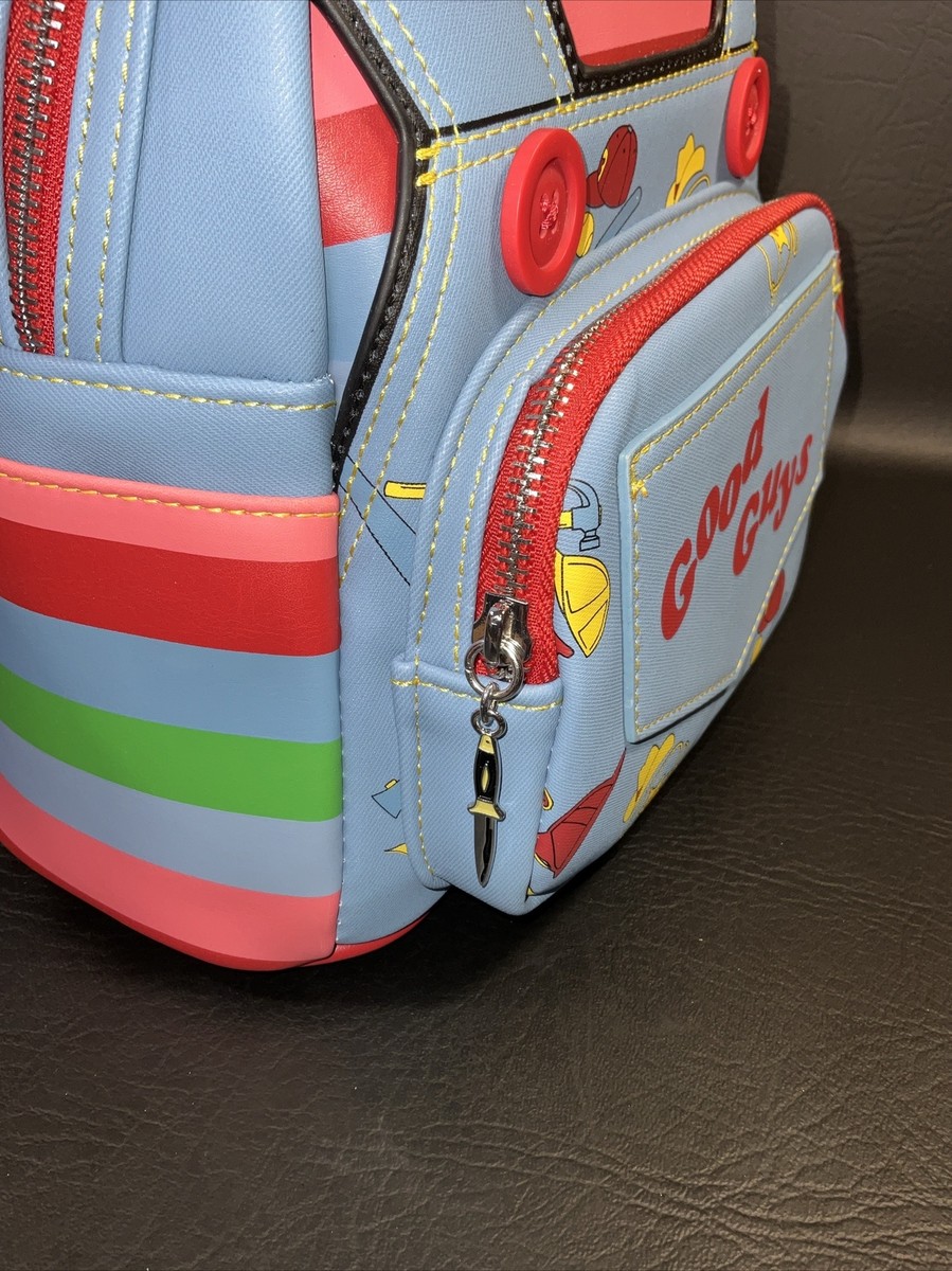 Portafoglio Loungefly Chucky Con Zip - Blu A Tema Child's Play Per Donna, Nuovo Con Etichette