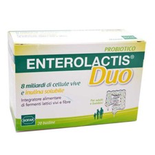 ENTEROLACTIS DUO 20 bustine - Integratore di Fermenti Lattici e Fibre - SOFAR