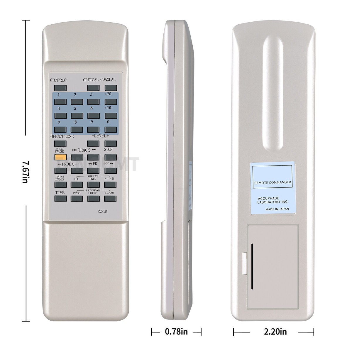 RC-18 Remote Control For Accuphase CD DP-11 DP-55 DP-60 DP
