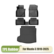 3d Floor Mat Cargo Liner Full Sets For 2019-2025 Mazda 3 Car Only For Sedan
