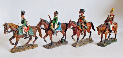 DEL PRADO CAVALRY FOUR MOUNTED SOLDIERS CHEVAULEGER, CHASSEURS, HORSE ARTILLERY - Picture 2 of 20