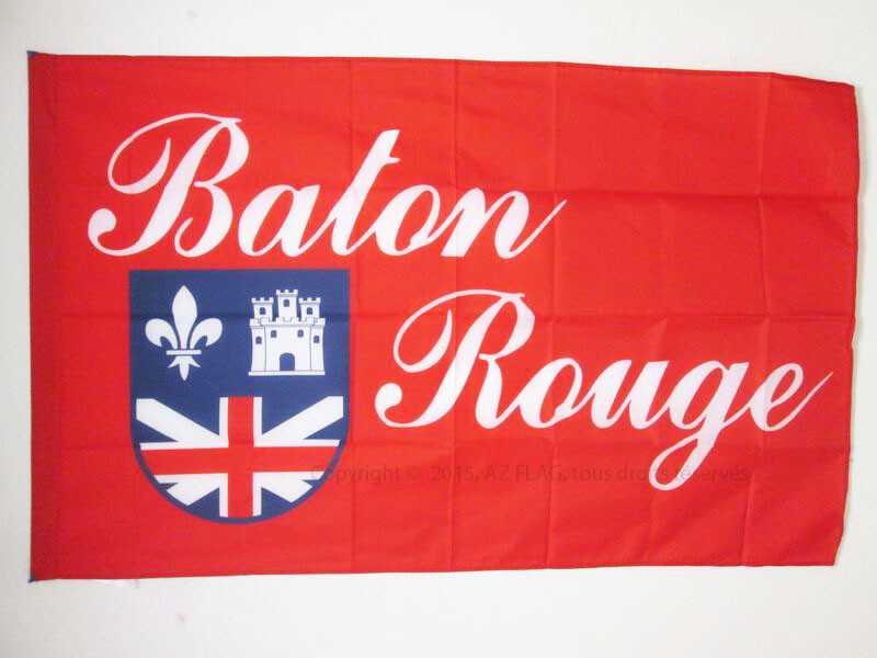 BANDIERA BATON ROUGE 150x90cm - BANDIERA CITTÀ DI BATON ROUGE IN LOUISIANA 90 x
