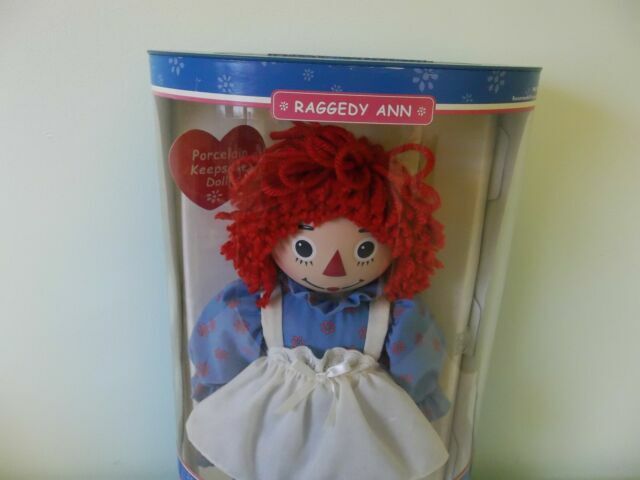 raggedy ann porcelain keepsake doll