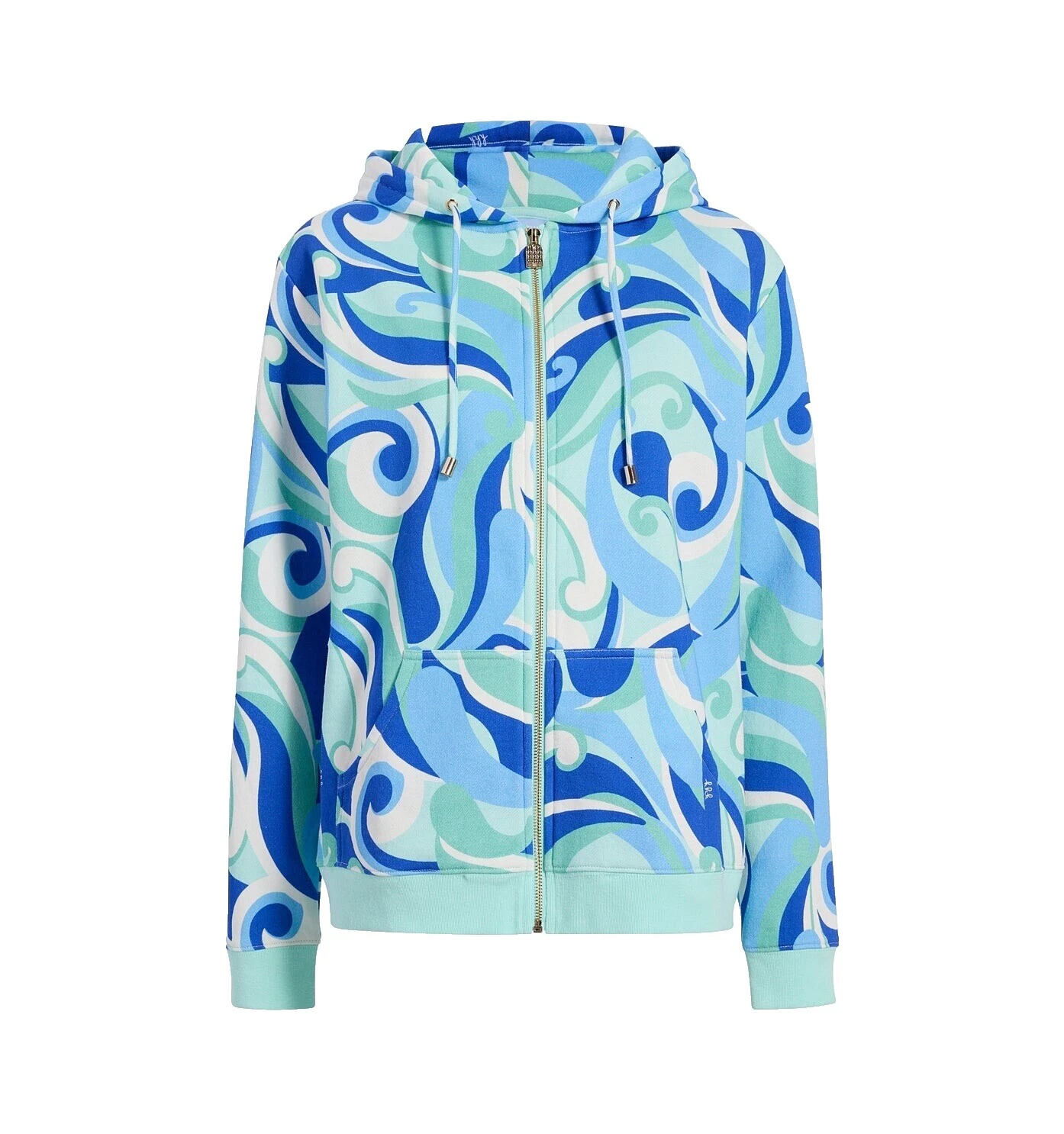 Sudaderas con capucha de algodón geométrico para Mujeres