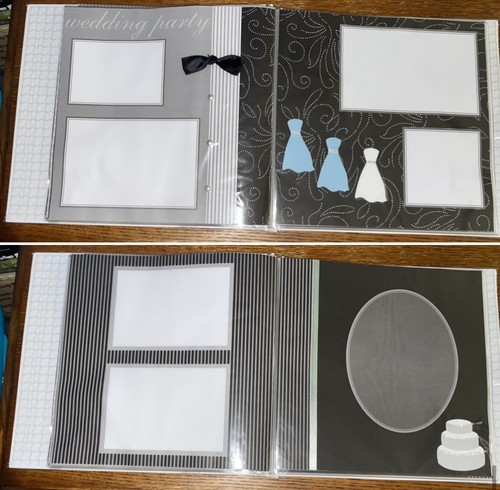 Tapestry by C.R. Gibson Complete Scrapbook Album 12x12 Wedding Pre-designed Pgs - Picture 8 of 11