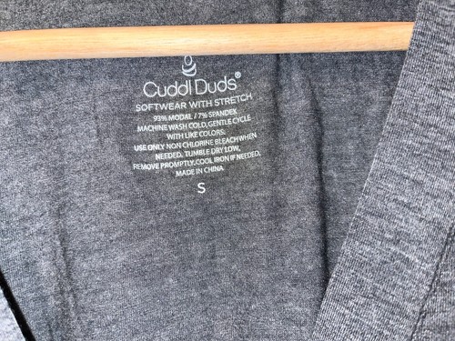 EUC Women's CUDDL DUDS Softwear with Stretch Sleep Shirt Gown Pockets L/S Small - 第 13/13 張圖片
