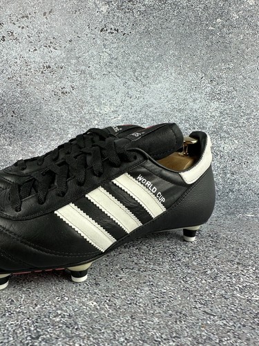 Adidas World Cup Vintage 80s Leather Soccer Football Boots France 39 1/3, 6 1/2 - Picture 10 of 21