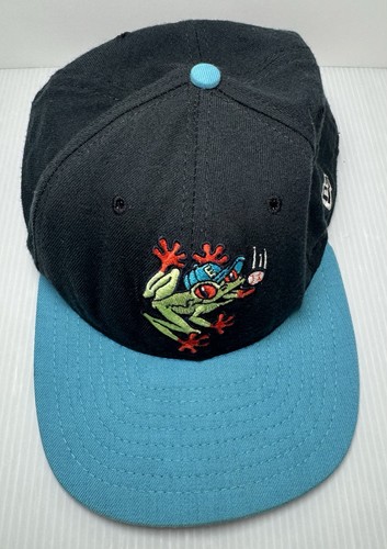 Cappello Berretto Vintage Everett AquaSox New Era Modello Pro Snapback Rana Nero/Blu - Foto 2 di 8