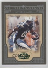 2008 Donruss Threads Pro Gridiron Kings Green Framed 20/25 Antonio Gates HOF 4g8
