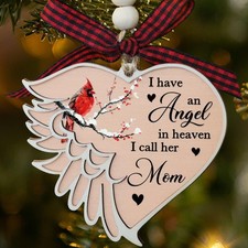 Christmas Memorial Sympathy Ornaments Gifts for Loss of Mather Mom, Angel Woo...
