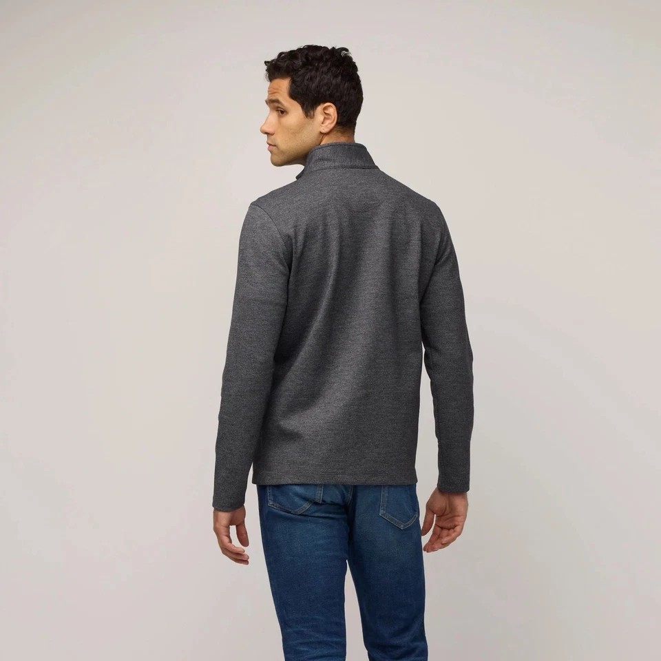 Wool & Prince Men’s Black Marl Merino Wool Ponte Jacket XL New Original Pkg - Image 2 of 4