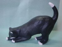 Design Katze Figur Garten Statue Skulptur Figuren Skulpturen Dekoration C69 Neu