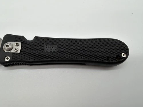 SOG Pentagon Elite I Knife Seki Japan 4in Serrated Blade Used Early version image 9