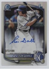 2025 Bowman Draft Chrome Prospect Refractor 372/499 Sean Gamble #CPA-SG Auto 4k8