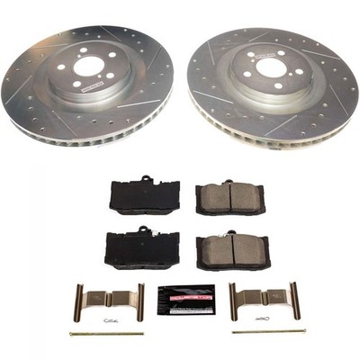 Power Stop K8418 Z23 Daily Driver Brake Pad and Z23 Evolution Brake Rotor Kit