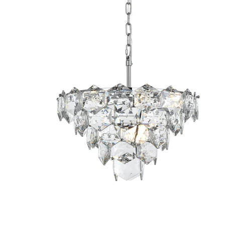 Elegant Lighting Adaline 20" Chandelier in Chrome - Picture 3 of 8