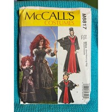 McCalls Sewing pattern 6817 medieval dress vampire costumes womens size s m L XL