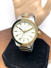 Tory Burch Women's Watch TBW2025 Gigi Quartz Cream Dial Two Tone Steel 36mm
