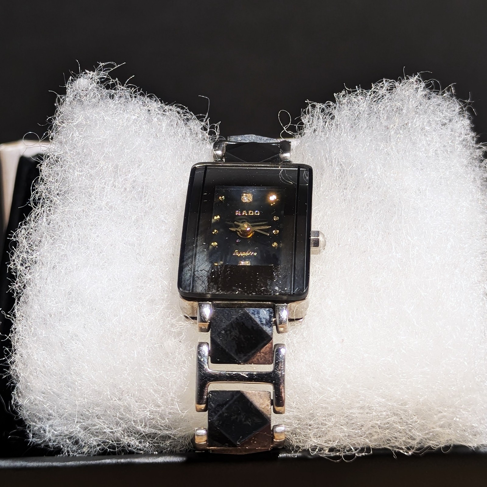 Rado Jubilé Rectangular Diamond Dial Sapphire Swi… - image 4