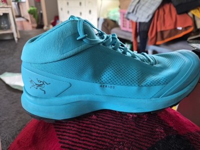 Arc teryx Aerios Mid Aura Blue Tetra Hiking Shoe Size US men's 11 women's 12