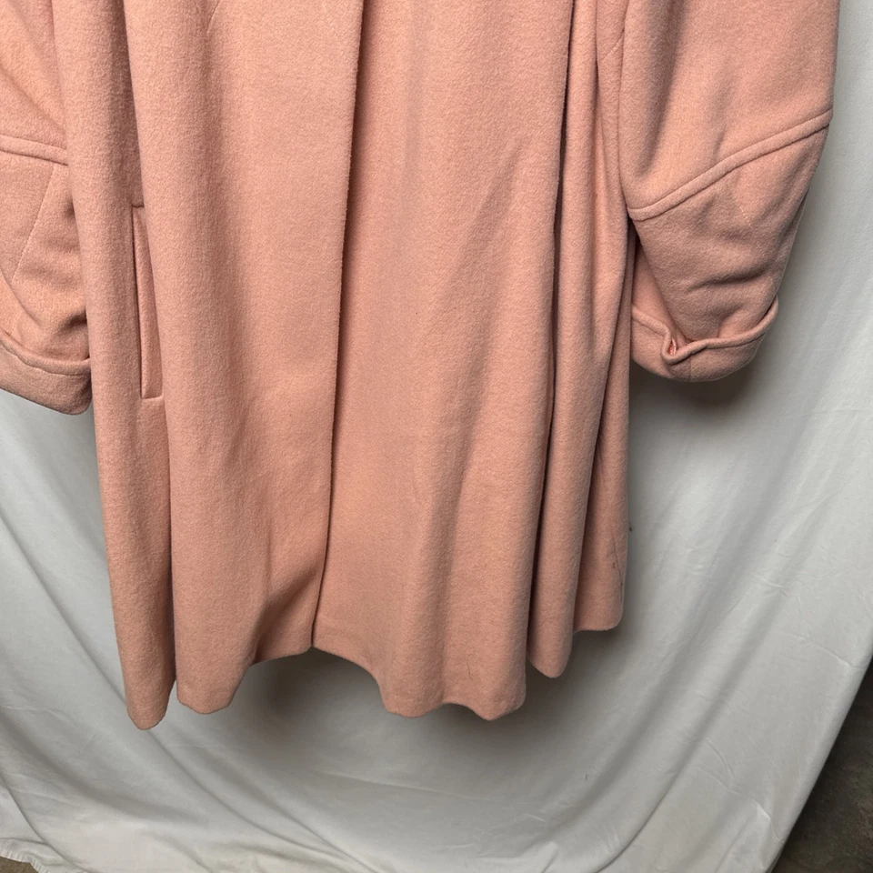 Abrigo largo de lana rosa vintage Gallery para mujer - 42” de largo Foto 4 de 4