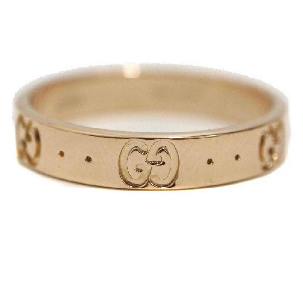 Bague Gucci Icône K18 Or Rose 18 Taille Occasion Élégant Bijoux