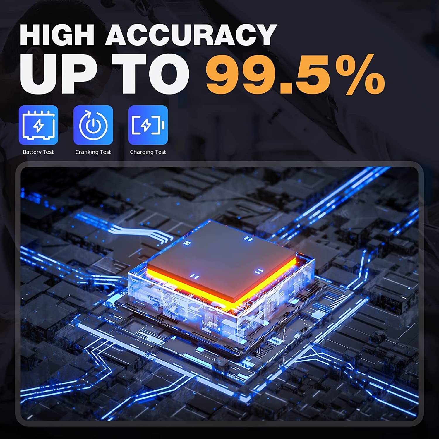 2.8'' LCD 12V 24V Car Battery Load Tester Charging System Analyzer BT310 2000CCA