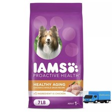 IAMS Healthy Chicken and Whole Grain Flavor Aging Senior Dry Dog Food Size 7 lbs 2.44 per pound