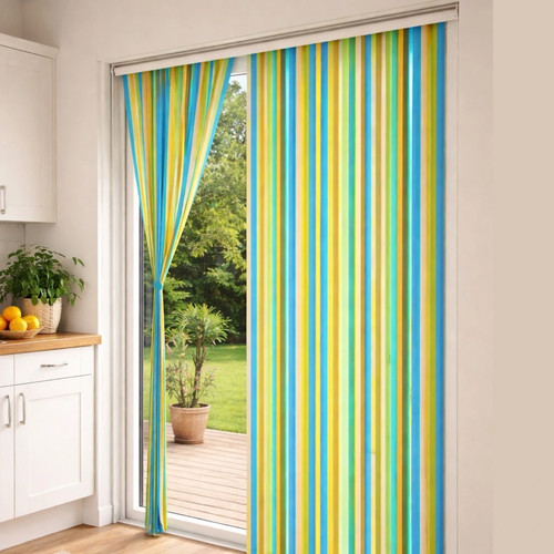 Coloured PVC Strip Blind Fly Door Curtain Indoor Flying Insect Screen 90cm x 2M - Picture 7 of 7