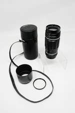 Asahi Pentax Tele-Takumar 200mm f/5.6 M42 Lens – Hood, Filter, Case – Excellent 