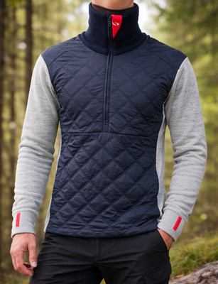 ULVANG MENS UNISEX WOOL HIGH NECK JUMPER RAV HYBRID size M