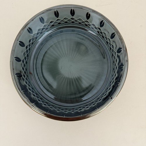 Vintage Indiana Glass Princess Blue Carnival Iridescent Candy Dish Bowl with Lid - Picture 5 of 14