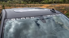 2016-2025 Oem Black Widow Windshield Decal Banner New Fits Trucks Limited Stock