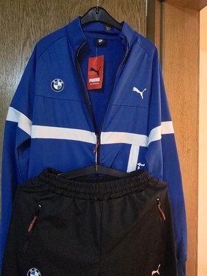 Puma Trainingsanzug Jogginganzug Herren Größe L 2 tlg. blau/schwarz