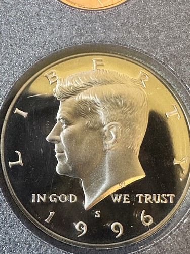 RARE RARE 1996 S Prestige Proof Set 90% Silver Dollar 7 Coins W/COA. OGP - 第 9/20 張圖片