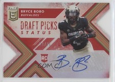 2018 Panini Elite Draft Picks Status Red Die-Cut 21/30 Bryce Bobo #168 Auto nd3