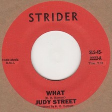 Judy Street What Strider  Soul Northern Motown