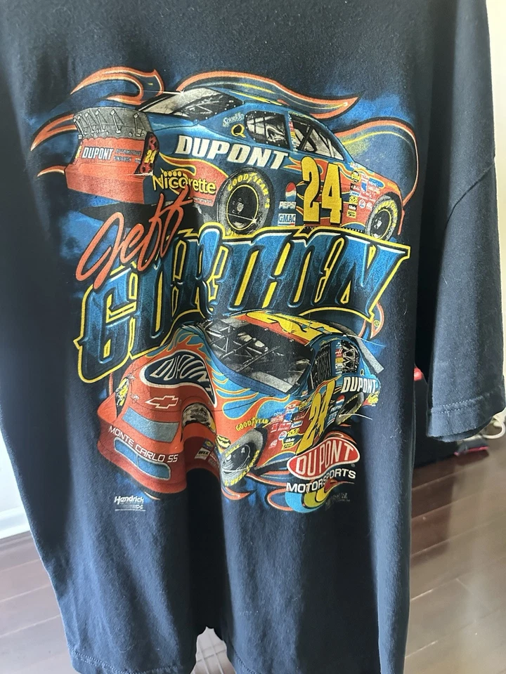Jeff Gordon Vintage Racing NASCAR T Shirt Y2K - Image 2 of 2