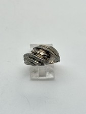 4g 925 STERLING SILVER ABSTRACT WAVE BAND STAMPED VINTAGE RING SIZE 7