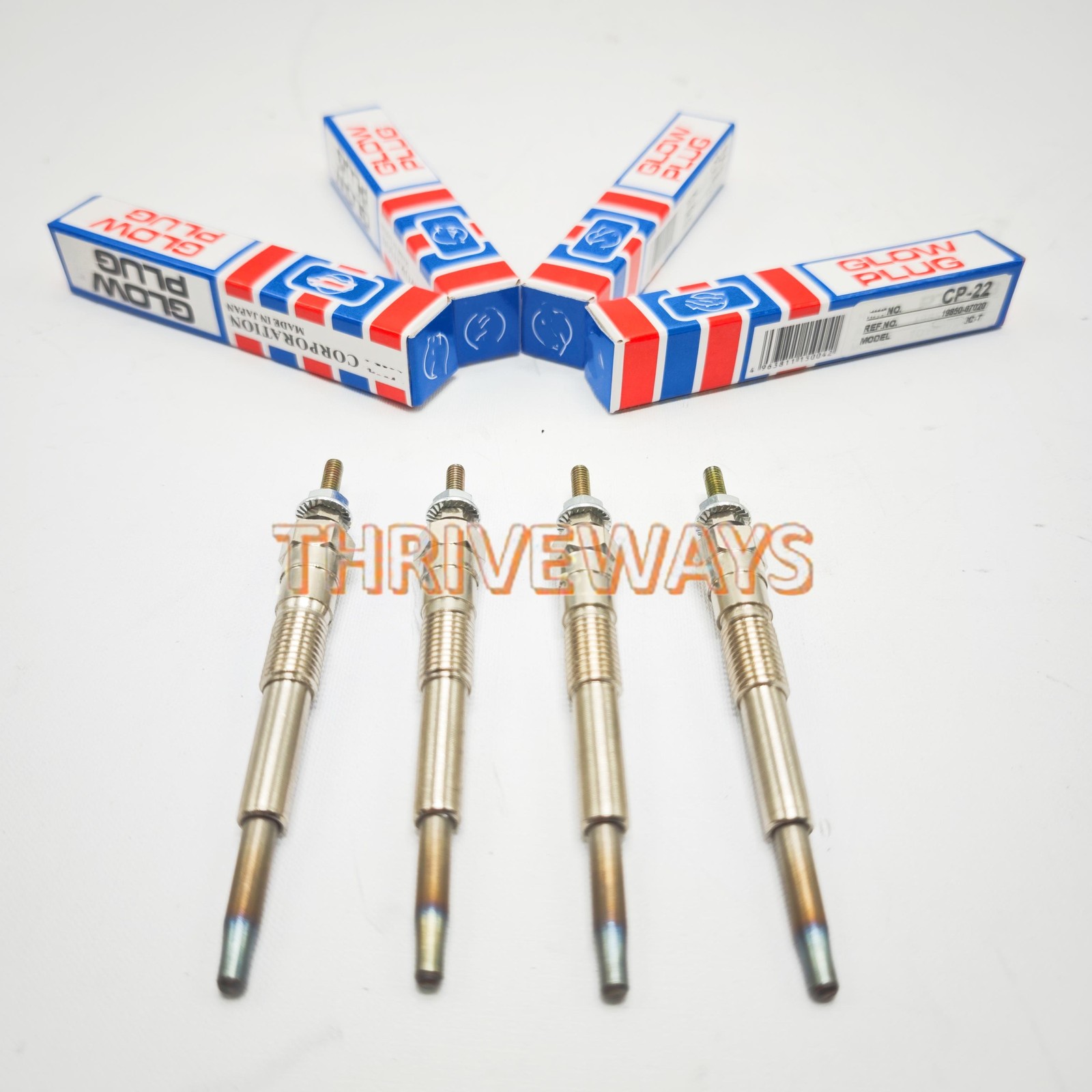 4x Glow Plug HKT CP-22 New For Toyota 1KZ-TE 1CT 1KZ-T 19850-67030
