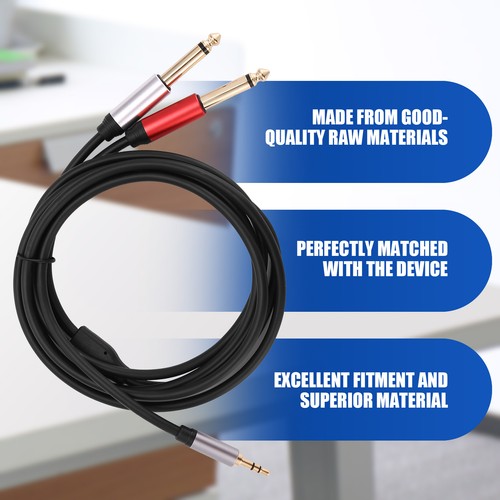 3,5 Mm Bis Dual 6,5 Mm Adapter Buchse Audiokabel 3,5 Bis 6,5 Aux Kabel 3,5 1062 - Bild 4 von 7