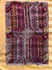 Antique Anatolian Turkish Prayer Rug Colors Yellow Red Rug Collectible